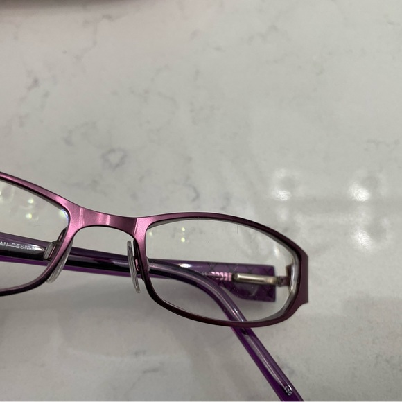 Alfred Sung Plum Prescription Eyeglass Frames - Picture 3 of 15